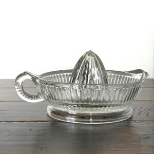 Vintage Anchor Hocking Clear Glass Citrus Juicer Reamer – Depression Glass